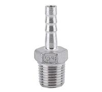 Raccordi per barre, acciaio inossidabile SS304 raccordo filettato esterno tubo asta tubo raccordo posteriore BSP 1/8 "~ 3/4" Adattatore per spina di presa per linee aria, linee carburante(1/4 * 6mm)
