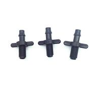 Raccordi per connettori per tubi flessibili 30pcs 1/4 "doppio connettore spinato doppio modo a doppio modo 6mm filettatura a vite micro irrigazione fiori verdure drip articoli (Diameter : 1/4'')