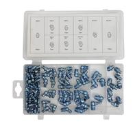 Raccordi per ingrassatori 110 pezzi, M6, M8, M10, acciaio inossidabile