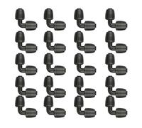 Raccordi per irrigazione a goccia riutilizzabili a forma di L, connettori resistenti per sistemi di irrigazione da giardino, assemblaggio di utensili, 10 raccordi a goccia resistenti alle intemperie