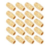Raccordi per tubi d'aria 20 pcs 1/4 a 1/4 di pollice NPT Connettore di filo maschile Attatore di raccordi per tubo di ottone per olio di acqua ad alta qualità Materiale in