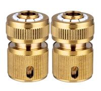 Raccordi per tubi flessibili a collegamento rapido, confezione da 2, connettore per tubo da giardino da 1/2 con guarnizioni per rubinetto della lavatrice, lavaggio auto e irrigazione esterna