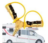 Raccordi per tubi flessibili a connessione rapida - Divisore di linea, Collettore di flusso tandem a unità singola per griglia da tavolo, porta di distribuzione della pressione con spina di sicurezza