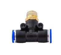 Raccordi per tubi flessibili dell'aria 20/50 pezzi PB raccordo pneumatico connettore rapido tubo flessibile da 6-12 mm a giunto pneumatico filettato da 1/8 1/4 3/8 1/2(PB8-02,100Pcs)