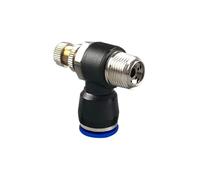 Raccordi per tubi flessibili dell'aria 5 pezzi Raccordo connettore aria pneumatico PC PCF PL SL 4 mm 6 mm 8 mm Filettatura 1/8 1/4 3/8 1/2 Raccordi for tubi flessibili(6-04,PC (5PCS))