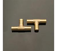 Raccordi per tubi in ottone, raccordo a T, attacco per tubo flessibile, 4, 6, 8, 10, 12, 16 mm, adattatore per giunto con attacco a barilotto in rame, diametro esterno 10, 6, 10 mm