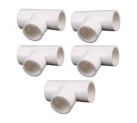Raccordi per tubi in PVC a 3 vie uguale per l'irrigazione del giardino e l'approvvigionamento idrico bianco 25mm