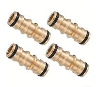 Raccordi per tubi in rame, 4 pezzi, connettore per tubo in rame a connessione rapida, per irrigazione da giardino, riparazione a prova di perdite, 4,6 x 1,6 cm