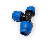 RACCORDI PER TUBO POLIETILENE A COMPRESSIONE GIUNTO TEE GOMITO 20 25 32 40 63 75