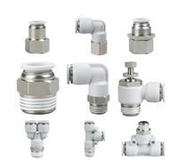 Raccordi pneumatici a gomito SL SpeedControl da 3/8 1/2 1/4 1/8 pollici a 12 mm 10 mm 8 mm 6 mm 4 mm 5/16 5/32 connettore for tubo flessibile dell'aria, 10 pezzi(8MM to 02(BSP1-4))