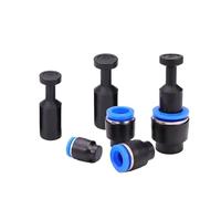 Raccordi pneumatici a spina 20/50 pezzi Raccordo rapido in nylon PP PPF 4/6/8/10/12 mm Tubo flessibile Connettore a pressione antipolvere Linea dell'aria(PP-10,100 pcs)