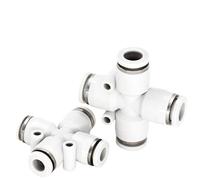 Raccordi pneumatici for distributore d'aria a innesto rapido a quattro vie tipo croce PZA Connettore serie bianca da 4-12 mm(PZA-12)