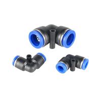 Raccordi pneumatici for tubi, attacco rapido for aria compressa, 4 mm, 6 mm, 8 mm, 10 mm, 12 mm, PU, PE, PY, PV, connettori for tubi flessibili, 1 pezzo(PV,16MM)