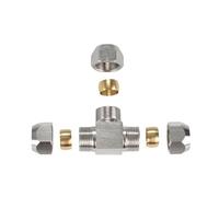 Raccordi pneumatici in ottone 4-16 mm OD tubo ghiera di compressione, raccordo di compressione for tubi connettore 1 pz(PE,16mm)