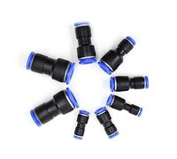 Raccordi pneumatici in plastica, Raccordi pneumatici Raccordo in plastica PU PG 4 mm 6 mm a 8 mm 10 mm Tubo flessibile for aria e acqua Tubo a innesto dritto Gas Connettori rapidi(PG 8-10)