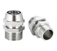 Raccordi pneumatici in rame Raccordo aria OD 4 6 8 10 12 mm Filettatura 1/8 3/8 1/2" 1/4" Connettore rapido for tubi flessibili Connettori for tubi 1 pz(OD10mm-1I8,PCF)