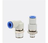 Raccordi pneumatici NRC ad alta velocità rotanti one-touch KSH KSL Connettore for tubo 4 6 8 10 12 mm Filettatura M5 1/8 1/4 Raccordo for tubo 1 pz(06-M6,KSH Male Straight)