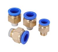 Raccordi pneumatici PC PC4/6-M6/M8/M10/M12 Filettatura metrica maschio Raccordo for tubo in ottone Raccordo rapido a innesto Tubo Idraulica(PC 6mm-M8x1)
