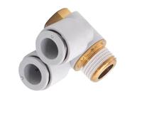 Raccordi pneumatici push-to-connect da 10 pezzi KQ2Z, connettori aria diritti for sistemi di automazione(KQ2Z06-02S)