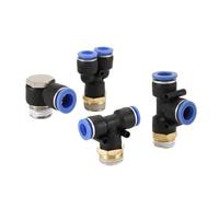 Raccordi Push to Connect 1 connettore pneumatico 4-m5 4-m6 4 mm 6 mm 8 mm 10 mm 12 mm raccordo filettato maschio 1/8 1/4 3/8 1/2 raccordi pneumatici a spinta rapida(12-03,PH)