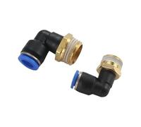 Raccordi Push to Connect Connettore rapido tracheale pneumatico Connettore rapido a innesto rapido Gomito filettato Pl8-02/4-M5/6-01/10-03(PL10-04)