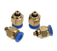 Raccordi Rapidi Pneumatici con Filettature di Precisione Connessione Affidabile del Set di Connettori Dritti Maschio Pneumatica 4 Mm - Materiale Metallico Durevole 20 Pcs (PC4-M5 20pc)