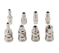 Raccordi rapidi pneumatici tubi e raccordi raccordi per tubi Accessori per utensili pneumatici Raccordi da 8 pezzi 1/4" connettore a presa rapida per compressore aria compressa