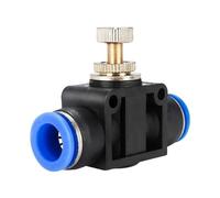 Raccordo 4 mm 6 mm 8 mm 10 mm 12 mm Connettore rapido a innesto pneumatico Valvola manuale for interruttore a rotazione Sfera manuale Limitatore di corrente 1 pz(HVFF 10MM)