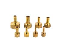 Raccordo a barbiglio in ottone, Pack Of 2 Brass Pneumatic Pagoda Hose Barb Connector Female NPT Thread Multiple Sizes(1,12mm)