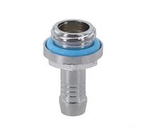 Raccordo a barra per raffreddamento ad acqua per PC, con filettatura G1/4, connettore per tubo flessibile a due tocchi, per tubi ID da 8 mm, in ottone cromato, per radiatori P (8 mm)