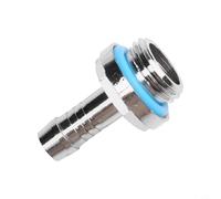 Raccordo a barra per raffreddamento ad acqua per PC, con filettatura G1/4, connettore per tubo flessibile a due tocchi, per tubi ID da 8 mm, raccordo pagoda in ottone cromato, lunghezza 27 mm