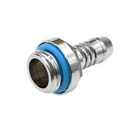 Raccordo a barra per raffreddamento ad acqua per PC, connettore in ottone a due tocchi, con placcatura cromata, filettatura G1/4, raccordo a pagoda compatibile con acqua CPU/GPU, radiatori, (14 mm)