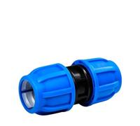 Raccordo a bloccaggio rapido for cappello blu da irrigazione da 4 piedi Tubo in PE Collegamento rapido a T dritto for raccordi for tubi in serra in plastica(1inch)