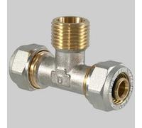 Raccordo a compressione a TEE Maschio 26 x 3/4 x 26