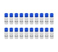 Raccordo A Compressione Coassiale Tipo F Connettore Rg6 20 Pezzi (Blu)