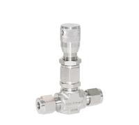 Raccordo a compressione con valvola a spillo dosatrice in acciaio inossidabile 316 che regola il flusso da 3000 psig(8 mm)