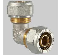 Raccordo a compressione curvo doppio - 32 x 32