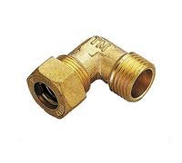 Raccordo A Compressione Curvo Maschio 16 X 1/2" Per Rame Tiemme