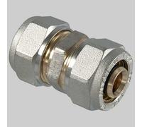 Raccordo a Compressione Diritto Doppio 32 x 32 T.d.m
