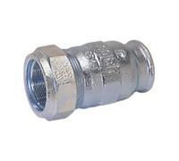Raccordo a compressione in ghisa per tubi in acciaio Gebo F 1 1/4 01.150.01.04
