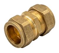 Raccordo A Compressione Per Tubo In Rame Manicotto 28x28 mm - Raccordo In Ottone Certificato DVGW - Per Riscaldamento, Acqua, Impianti Solari E Aria Compressa
