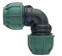 Raccordo a Compressione PN10 Gomito 90 ° Misura 25 x 25 10 Pezzi