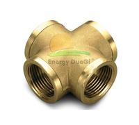 Raccordo a croce femmina per alte temperature in ottone da 3/4" F