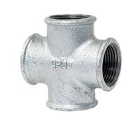 Raccordo a croce filettato in ghisa malleabile Gebo 1 pollice 180-6G
