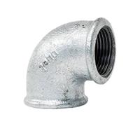 Raccordo a gomito 90 gradi filettato in Ghisa Gebo F/F 1 pollice x 3/4 90-26G