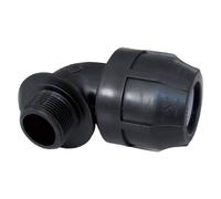 Raccordo a gomito 90 gradi Nupi filettato Femmina D 20 mm 1/2 PE 10KGF2012