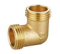 Raccordo a gomito 90 gradi per tubi IBP M/M 1/2 in ottone 8091 M04000000