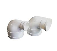 Raccordo a gomito a 90 gradi per tubi - Riduttore/Adattatore da 110 mm a 75 mm in plastica - Facile da installare e ad alta resistenza per uso domestico o industriale - 1 pezzo