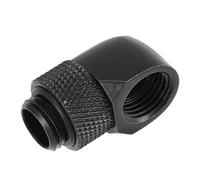 Raccordo a gomito a due tocchi G1/4 per raffreddamento a liquido PC a 90 gradi, connettore per tubo, colore nero