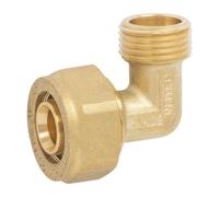 Raccordo a gomito Ape M 1/2 x 16 mm ottone 3753F121620